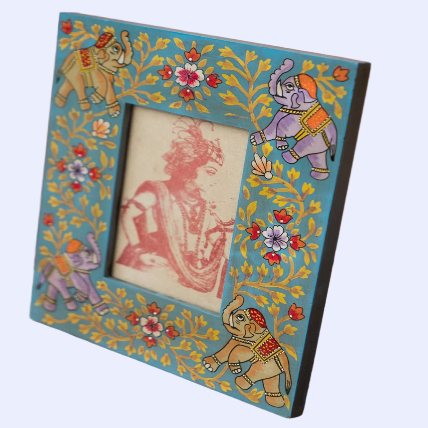 Jayan Elephant Hand Painted Photo Frame