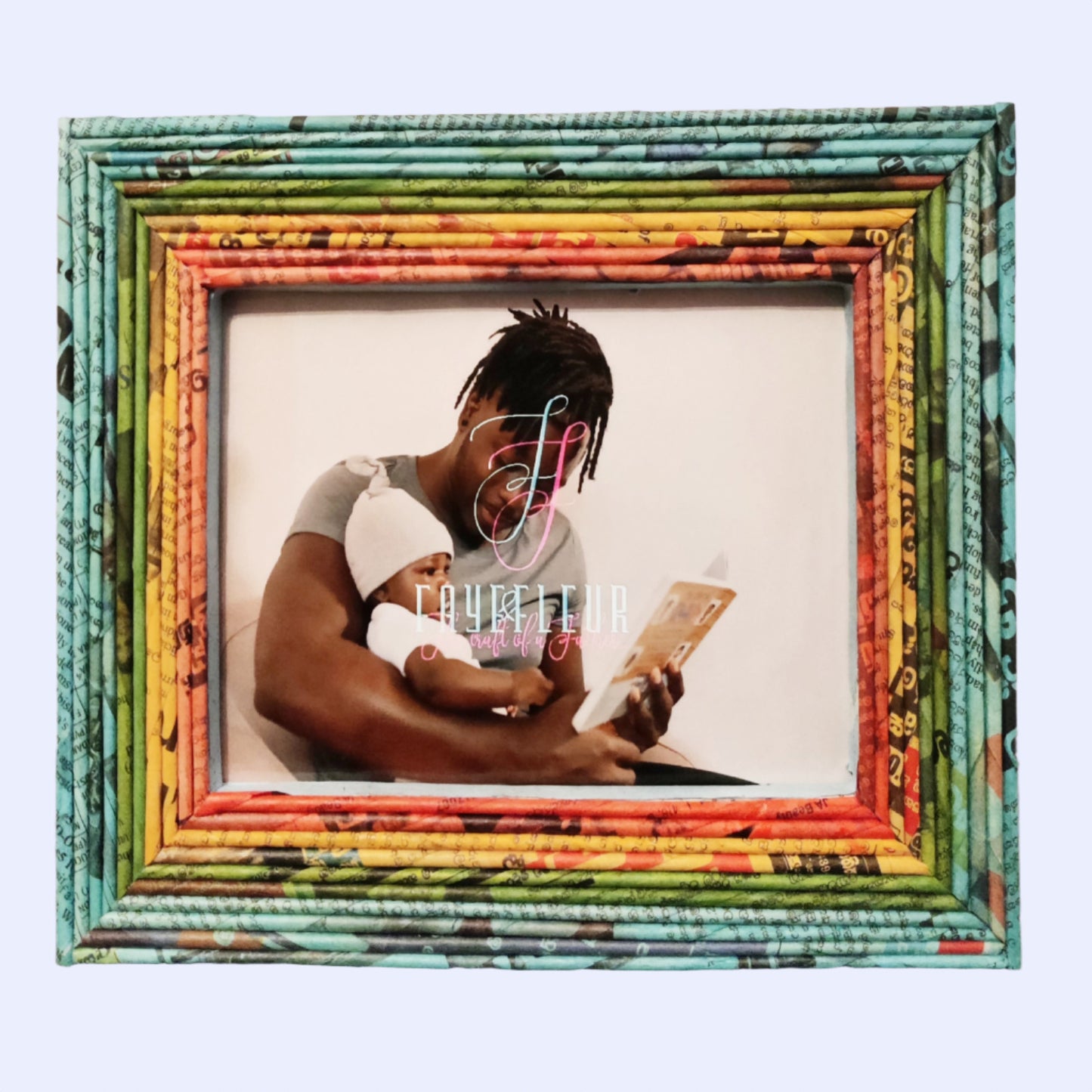 Recycled Newspaper Photo Frame