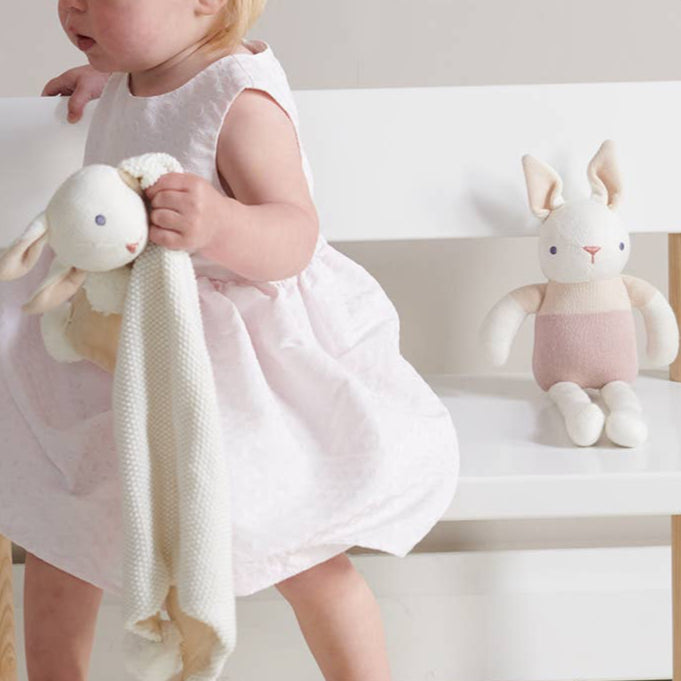 Organic Baby Rattle (Cream)